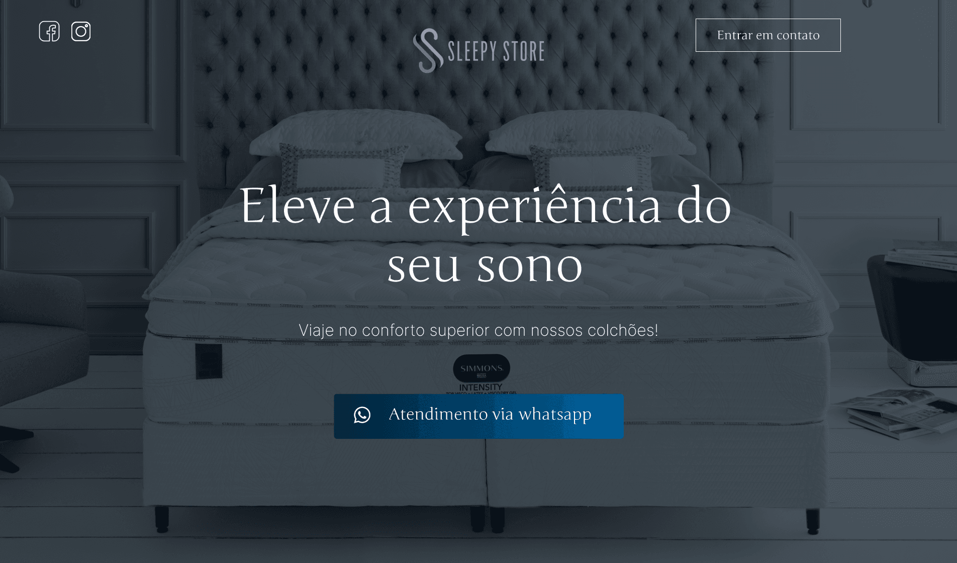 Site - Loja de colchões Sleep Store - Curitiba/PR