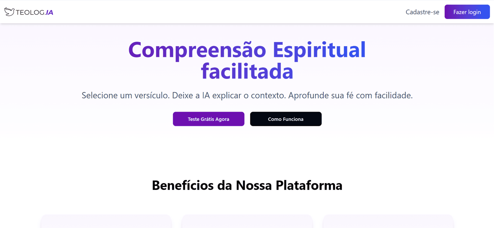 Micro-Saas - Para estudo da palavra de Deus